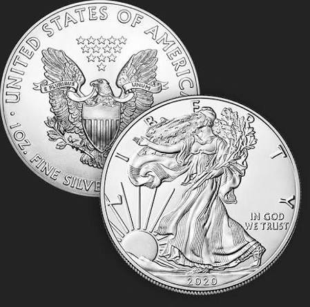 Side-by-side comparison of 2020 West Point bullion Silver Eagle versus 2020(P) Philadelphia Emergency Issue with Monster Box tracking label visible